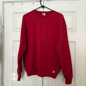 Russell Athletic Men's Red Crewneck Sweater